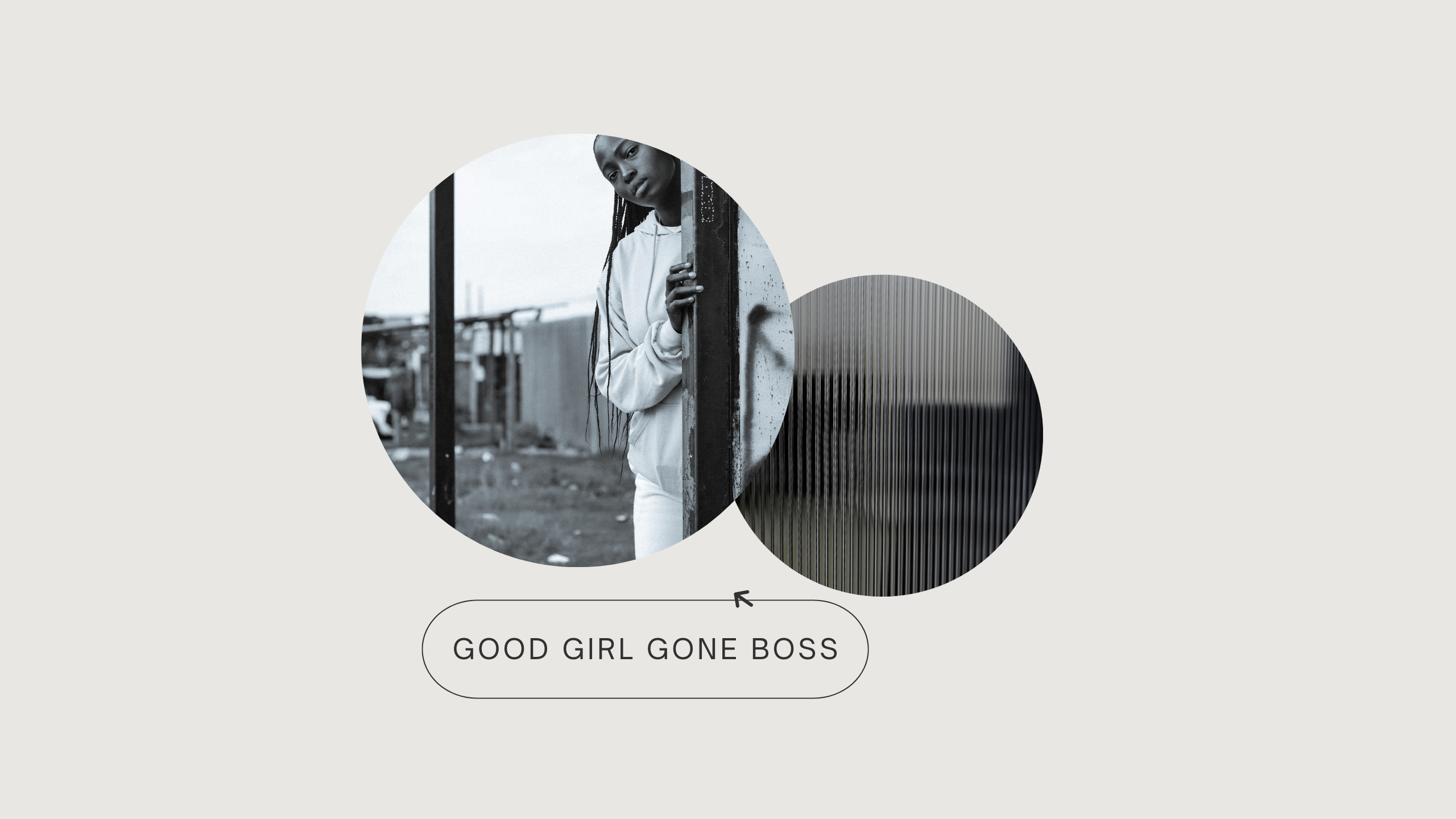 Black and Grey Simple Geometric Beauty YouTube Channel Banner